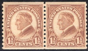 US STAMPS #598 PAIR MINT OG NH LOT #21102