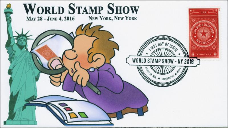 2015, World Stamp Show, FDC, BW Pictorial Postmark, 15-208