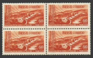 Brazil 815 block/4,MNH.Michel 867. San Francisco Hydroelectric Plant,1955.