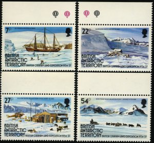 BRITISH ANTARCTIC TERRITORY Sc 121-24 VF/MNH - Brit.-Graham Land Exp. - COMPLETE