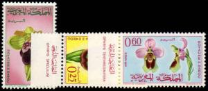 MOROCCO 1965 ORCHIDS MNH**