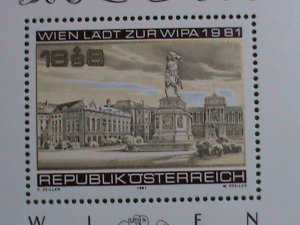 AUSTRIA STAMP: 1981 SC#B345  WIPA1981-STAMP EXHIBITION-HEROES SQUARE, VIENNA MNH
