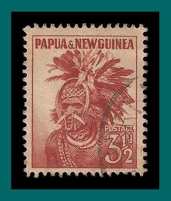 PNG (127) 1952 Headdress, used (SG 6)