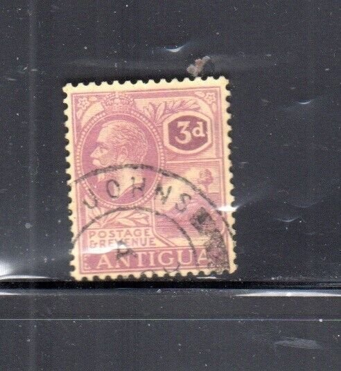 ANTIGUA #58 1921 3p KING GEORGE V F-VF USED