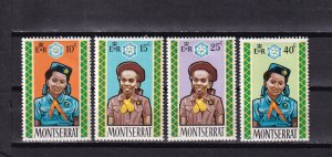 LI07 Montserrat 1970 The 60th Anniversary of Girl Guides mint hinged stamps