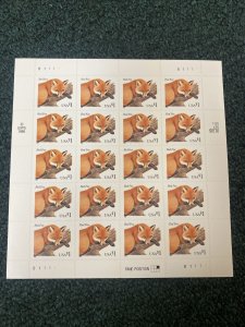 #3036 - $1 Red Fox Sheet - Mint Unused Sheet Of 20 100% Authentic