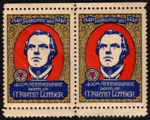 1946 US Poster Stamp 400th Anniversary of the Death of Martin Luther