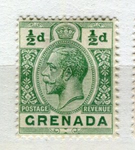 GRENADA; 1912 early GV issue fine Mint hinged 1/2d. value