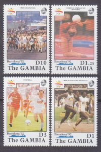 1990 Gambia 1073-1076 1992 Olympic Games in Barcelona 10,40 €