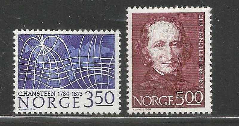NORWAY, 839-840, MH, HANSTEEN