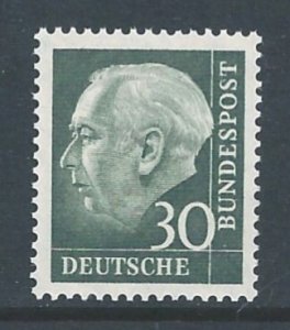 Germany #755 NH 30pf Pres. Theodor Heuss Defin. - Phos. Paper