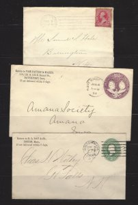 Lot of US 19th Century Stamped Covers 1880-1899