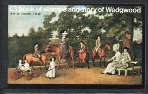 Great Britain SC BK145 1980 Wedgwood stamp booklet mint NH