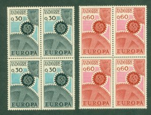 R65-0009 FRENCH ANDORRA  174-5 BK-4 MNH SCV $43.00 BIN $20.00