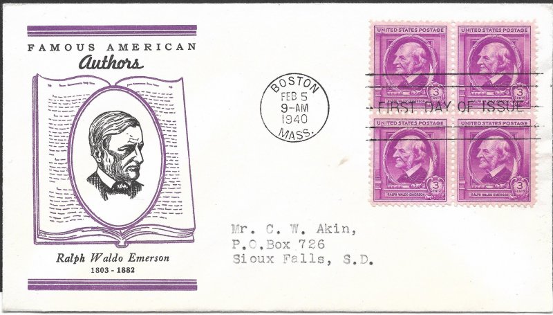 Doyle's_Stamps: Complete Akins Famous Americans Linnprint Cache FDC Set