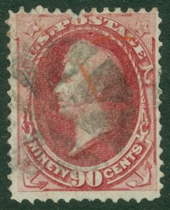 EDW1949SELL : USA 1873 Scott #166 Fine, Used. Perforation fault. Catalog $300.00