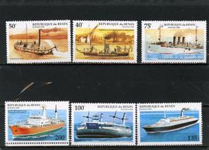 BENIN 1995 Sc#748-753 SHIPS SET OF 6 STAMPS MNH 