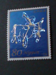 ​JAPAN-2013 SC#3563-CONSTELLATIONS-HOLLOGRAMS STAMPS-HIGH CAT. VALUE-USED VF