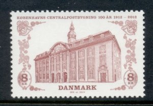 Denmark 2010 Copenhagen Central PO centenary. MUH