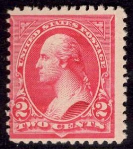 US Stamp #252 2c Carmine Washington MINT NH SCV $400