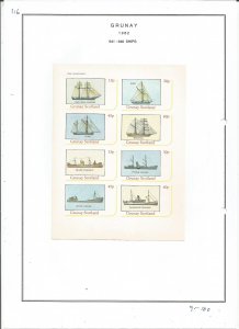 GRUNAY- 1982 - Ships- Sheets - Mint Light Hinged - Private Issue