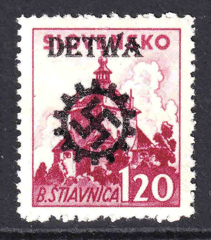 SLOVAKIA 58 DETWA OVERPRINT OG NH U/M VF BEAUTIFUL GUM