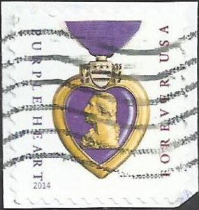 # 4704b USED PURPLE HEART AND RIBBON