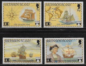 Ascension Scott #'s 536 - 539 MNH