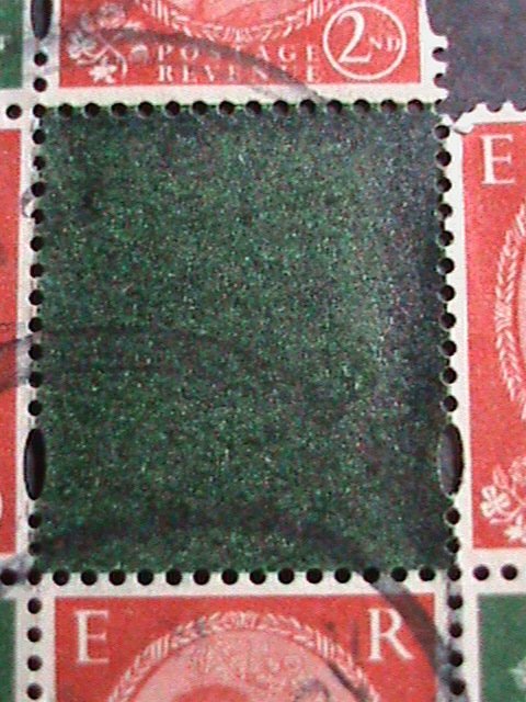 GREAT BRITAIN  1952 SC#294-5 QUEEN ELIZABETH II  USED S/S WITH 7 STAMPS -RARE