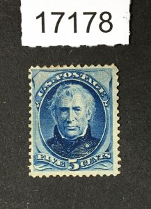 MOMEN: US STAMPS # 185 UNUSED NO GUM $155 LOT #17178