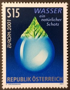 Austria 2001 MNH Stamps Scott 1844 Europa CEPT Water