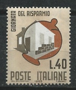 Italy # 921  Savings - Home Construction (1) VF Unused VLH