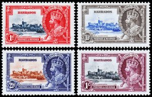 Barbados Scott 186-189 (1935) Mint NH VF Complete Set, CV $45.00 C