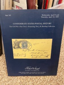 Confederate Stamps & Covers (Keeling Coll) - April 9-10, 1997 Robert A. Siegel