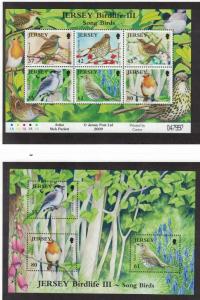 Jersey 1389 - 1394 + 1394A & 1395A. Souvenir Sheet Of 6.  MNH OG.   #02 JERS1389