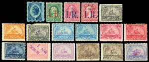 Scott R152b-R171 ½c-50c Revenues 17 Diff. Used Fine+ Cat $10.70