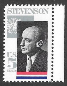 1275 5 cents Adial Stevenson (1965) Stamp Mint OG NH F-VF