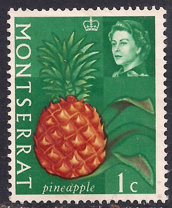 Montserrat 1965 QE2 1ct Pineapple Mint No Gum SG 160 ( D1355 )