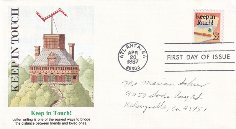 1987, Keep in Touch, Fleetwood, FDC (E13761)