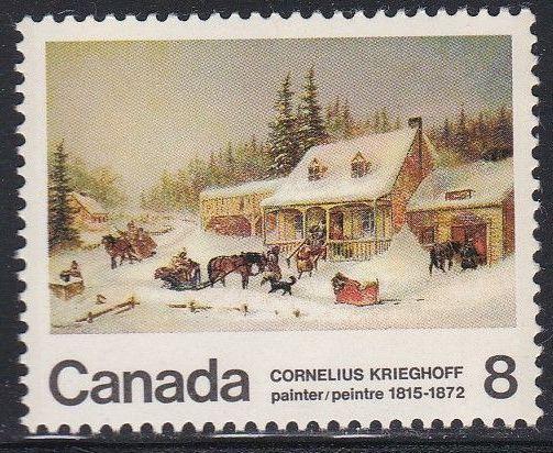 Canada #610 F-VF Mint NH ** The Blacksmith's Shop by Krieghoff