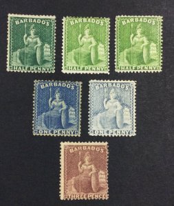 MOMEN: BARBADOS SG # CLASSIC GROUP MINT OG H £ LOT #6789