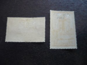 Stamps - France - Scott# 344,346 - Mint Hinged Part Set of 2 Stamps