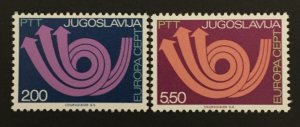 Yugoslavia 1973 #1138-9, MNH, CV$ 1.15