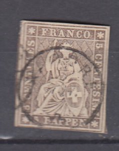 J48767 J LStamps 1858 Switzerland used imperf #36