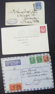 EDW1949SELL : GREAT BRITAIN Interesting collection of 37 covers & PC as received