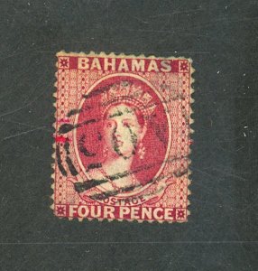 BAHAMAS #12 USED FINE SM THIN Cat $59