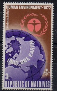 MALDIVES - 1972 - ENVIRONMENT - ONLY ONE EARTH - 3L -