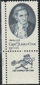 1732 - .13 Cook zip single mnh vf.