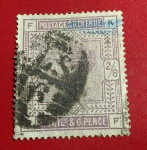 KAPPYSSTAMPS GREAT BRITAIN #96 1883 2/6 USED  CV150.00 GS0202