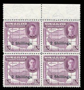 Somaliland Protectorate #124 (SG 133) Cat£22, 1951 2sh on 2r rose violet, to...